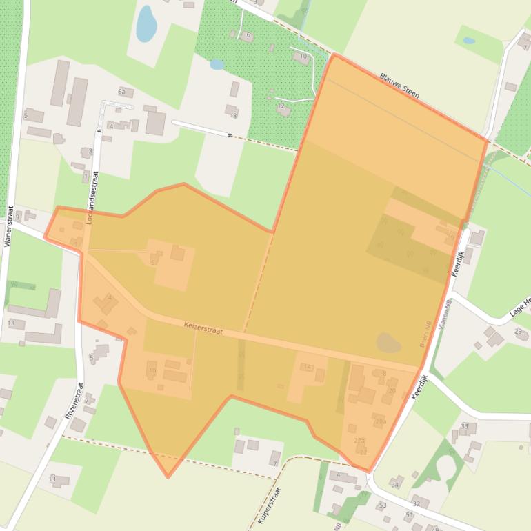 Kaart van postcodegebied 5437PK.