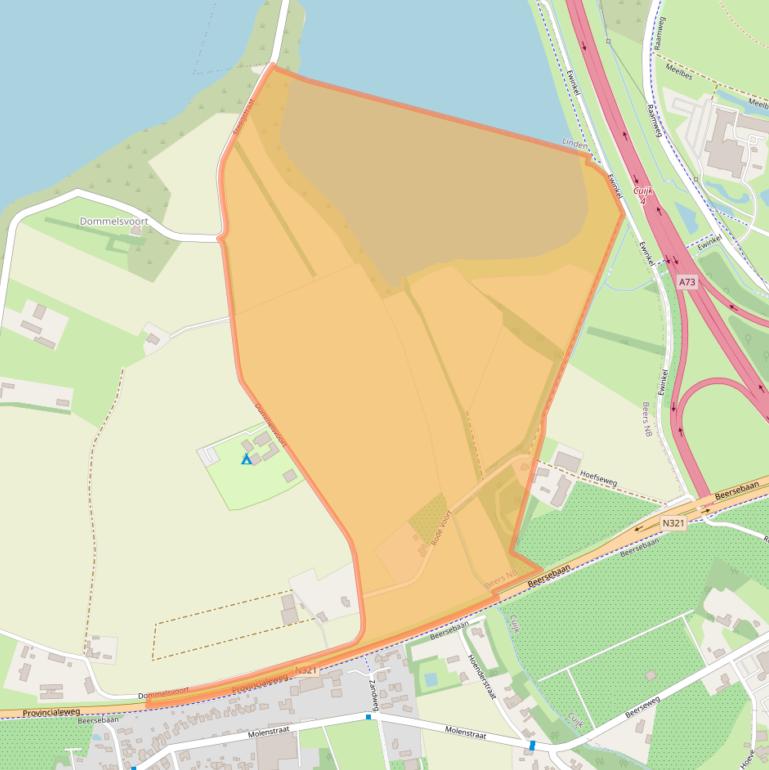 Kaart van postcodegebied 5437PR.