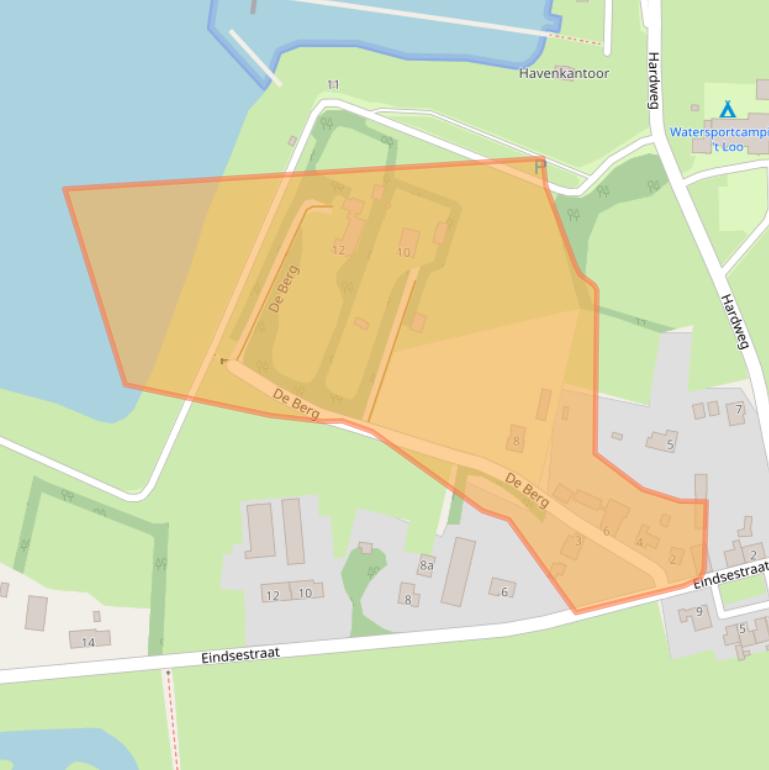 Kaart van postcodegebied 5439NK.