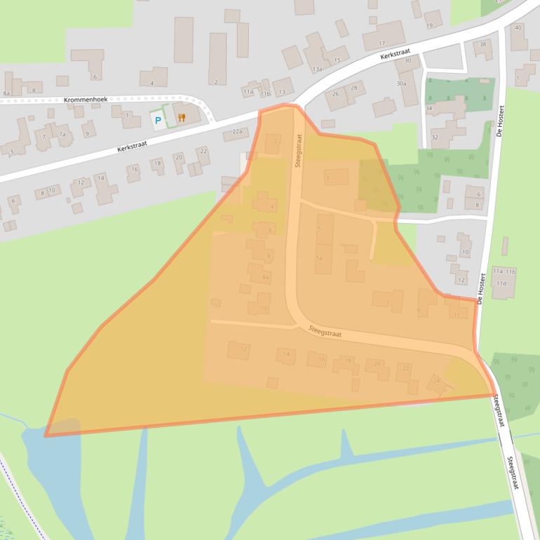 Kaart van postcodegebied 5439NL.