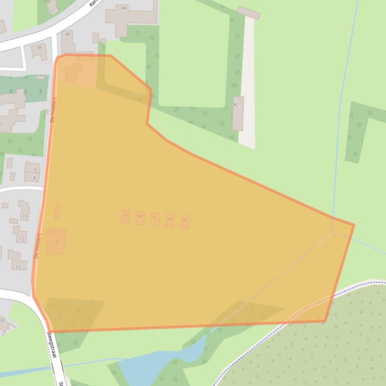 Kaart van postcodegebied 5439NM.