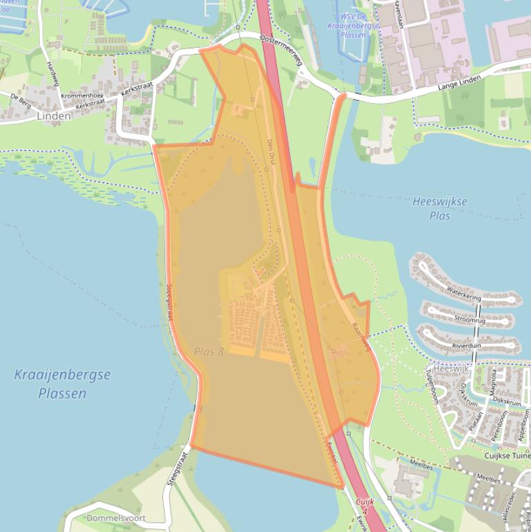 Kaart van postcodegebied 5439NR.