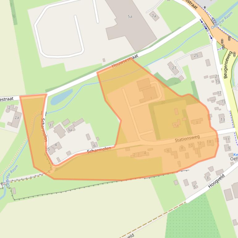 Kaart van postcodegebied 5441AG.