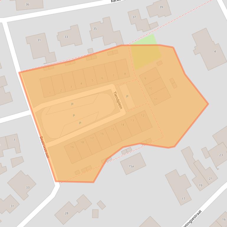 Kaart van postcodegebied 5441BB.