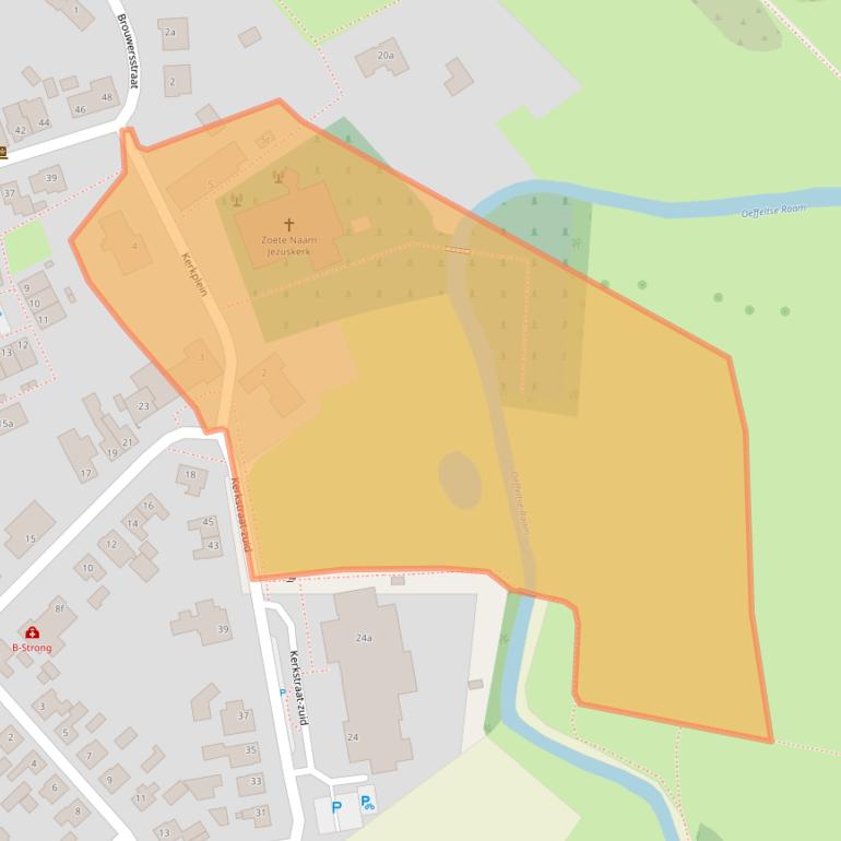 Kaart van postcodegebied 5441BE.