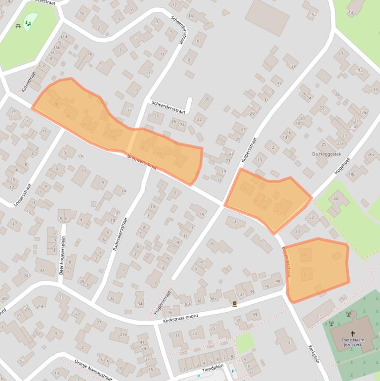 Kaart van postcodegebied 5441BN.