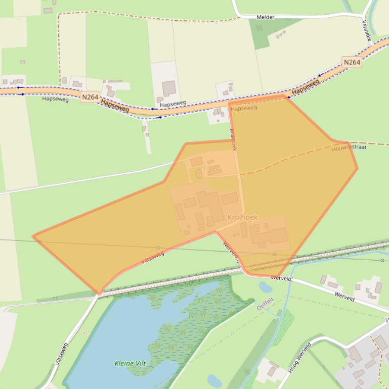 Kaart van postcodegebied 5441PD.