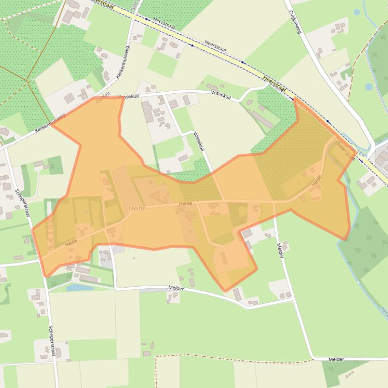 Kaart van postcodegebied 5441PR.