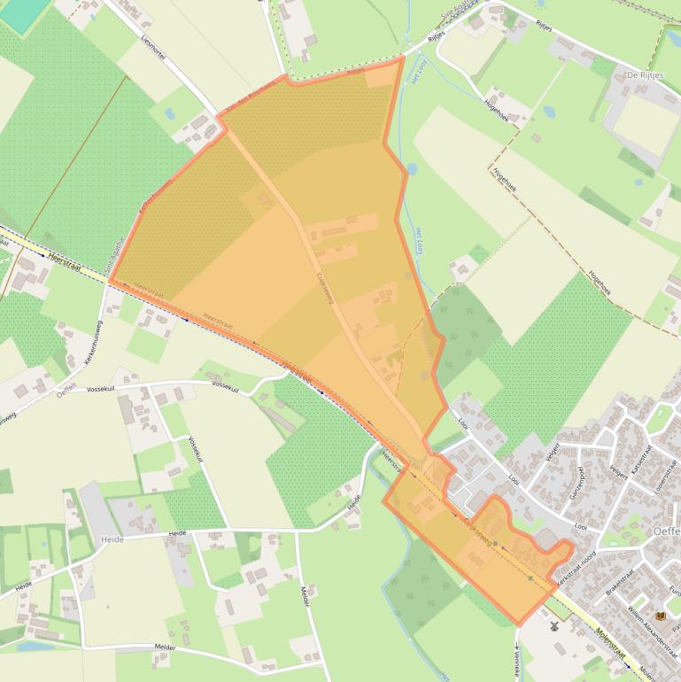 Kaart van postcodegebied 5441XA.