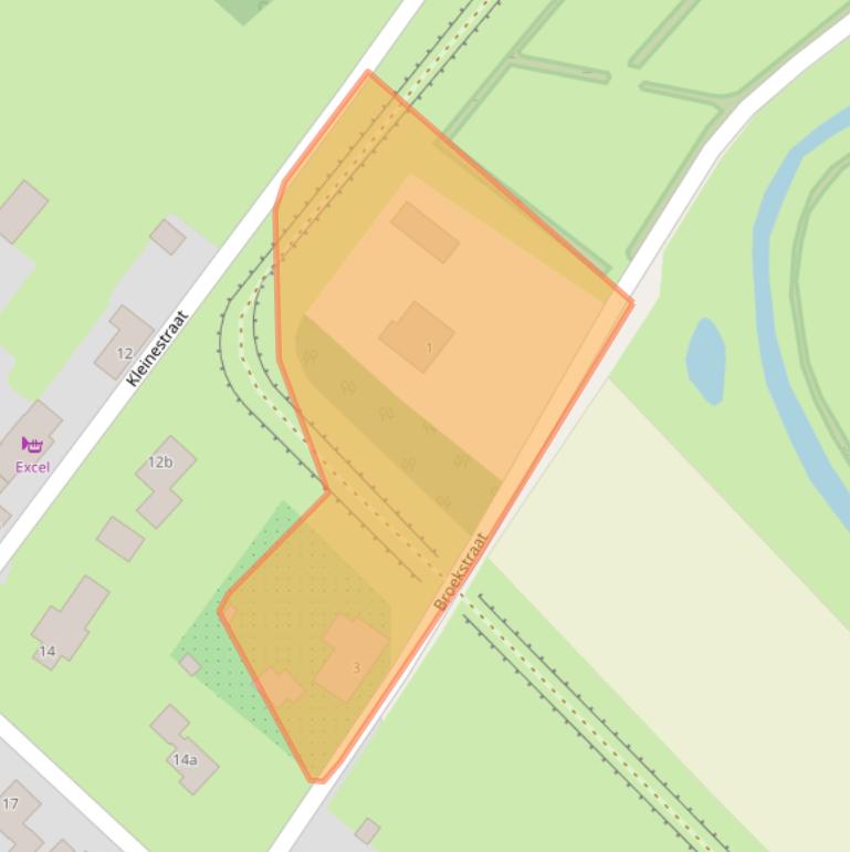 Kaart van postcodegebied 5441XH.