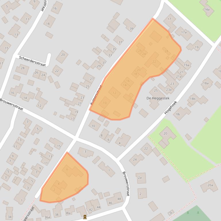 Kaart van postcodegebied 5441XL.