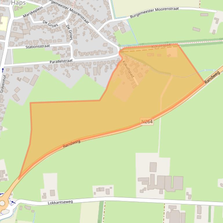 Kaart van postcodegebied 5443AG.
