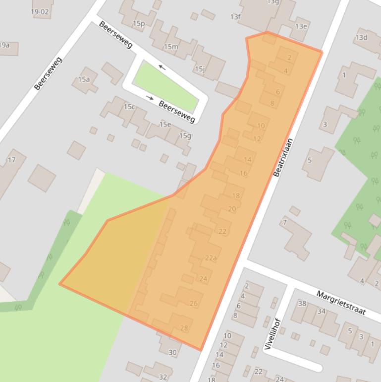 Kaart van postcodegebied 5443AW.