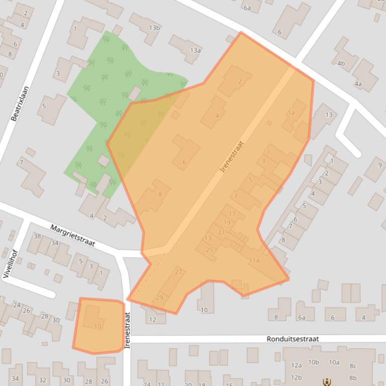 Kaart van postcodegebied 5443BB.