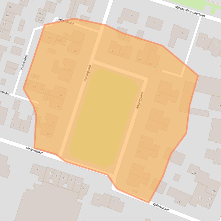 Kaart van postcodegebied 5443BH.