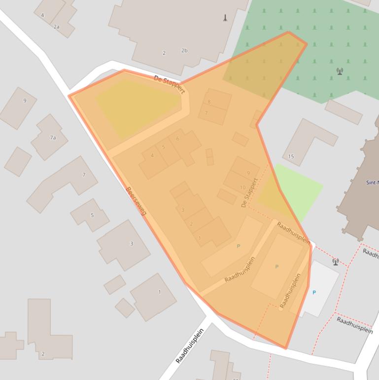 Kaart van postcodegebied 5443BJ.