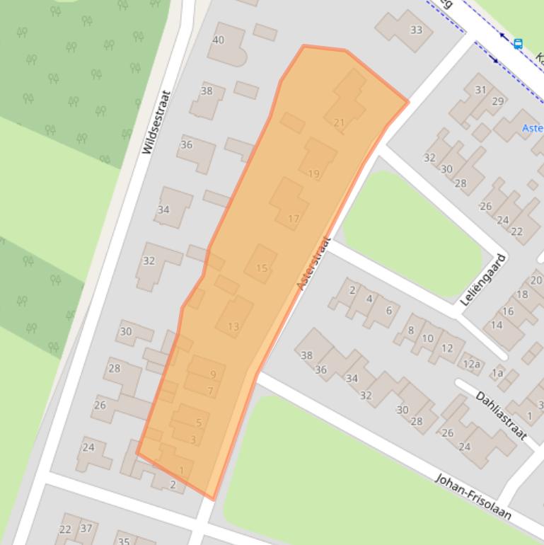 Kaart van postcodegebied 5443BL.