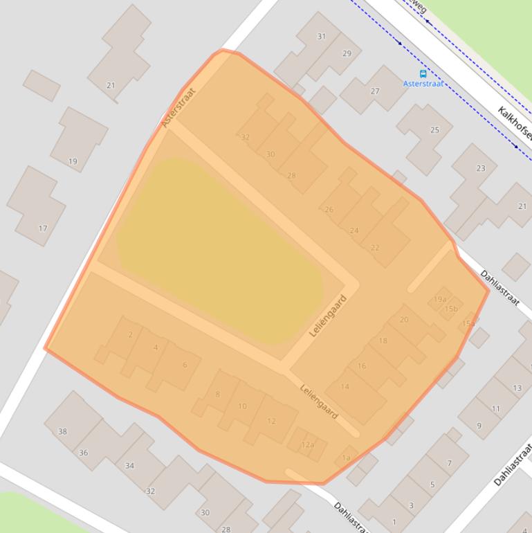 Kaart van postcodegebied 5443BM.