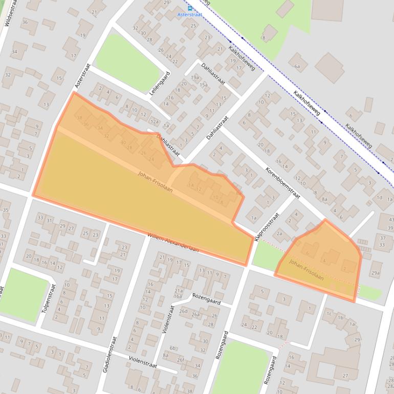 Kaart van postcodegebied 5443BT.