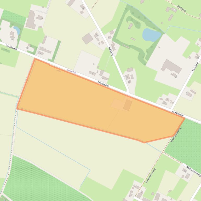 Kaart van postcodegebied 5443MZ.