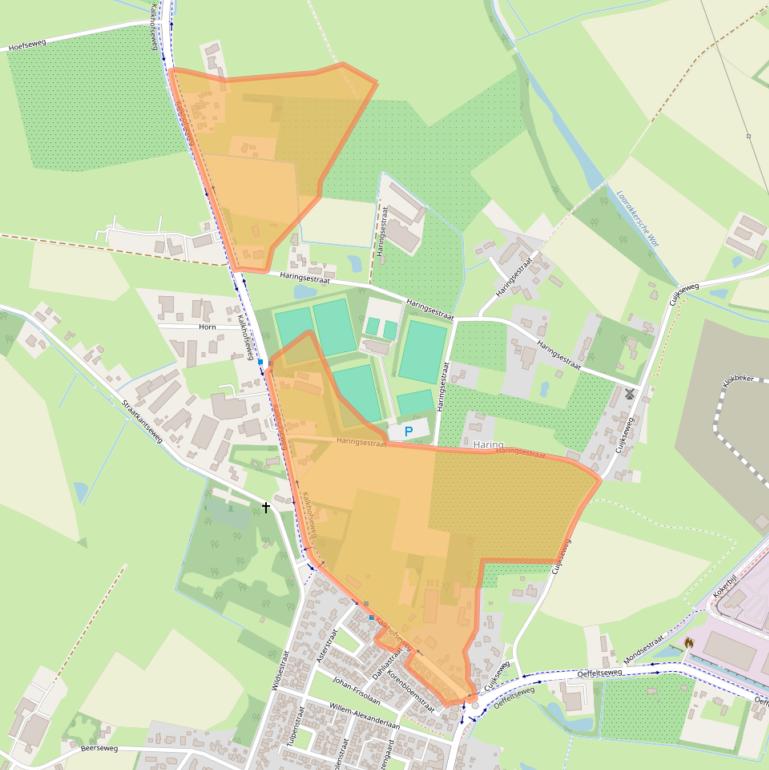 Kaart van postcodegebied 5443NA.