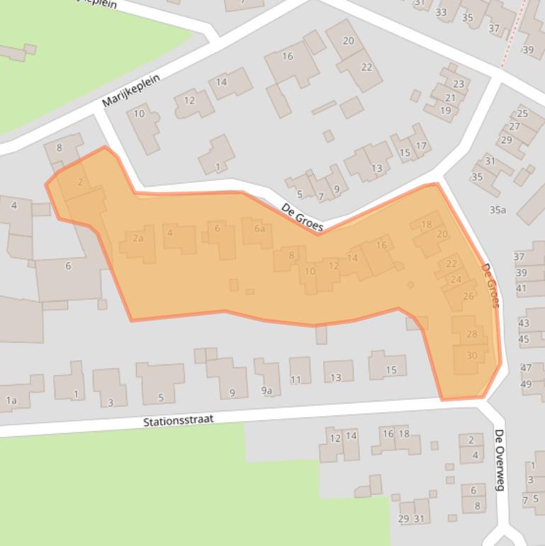 Kaart van postcodegebied 5443NW.