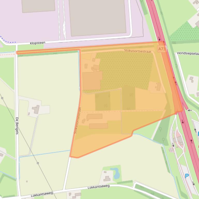 Kaart van postcodegebied 5443PH.