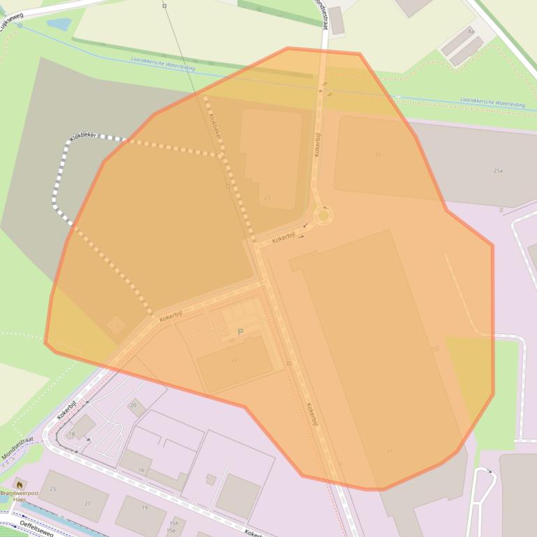 Kaart van postcodegebied 5443PK.