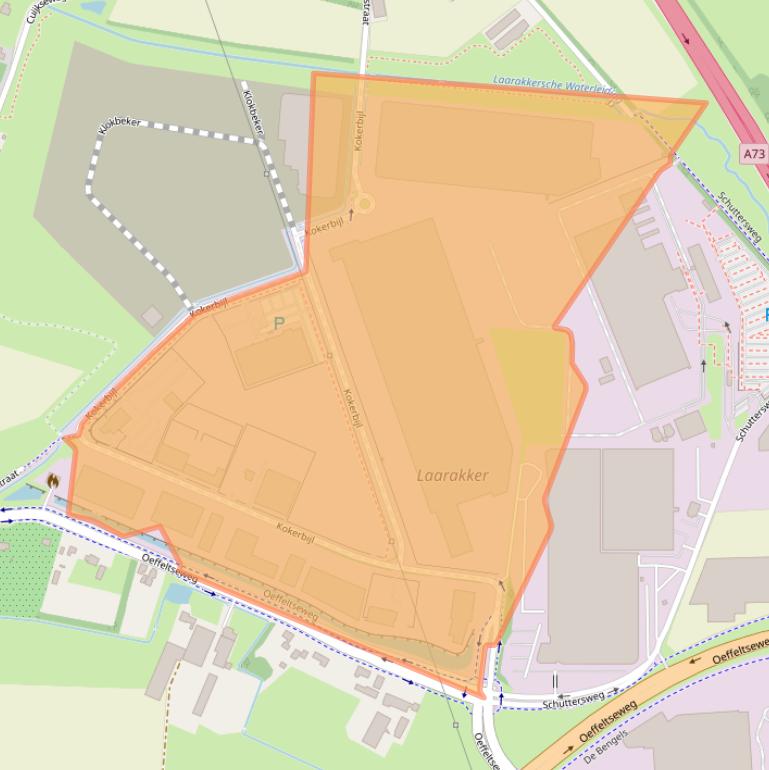 Kaart van postcodegebied 5443PV.