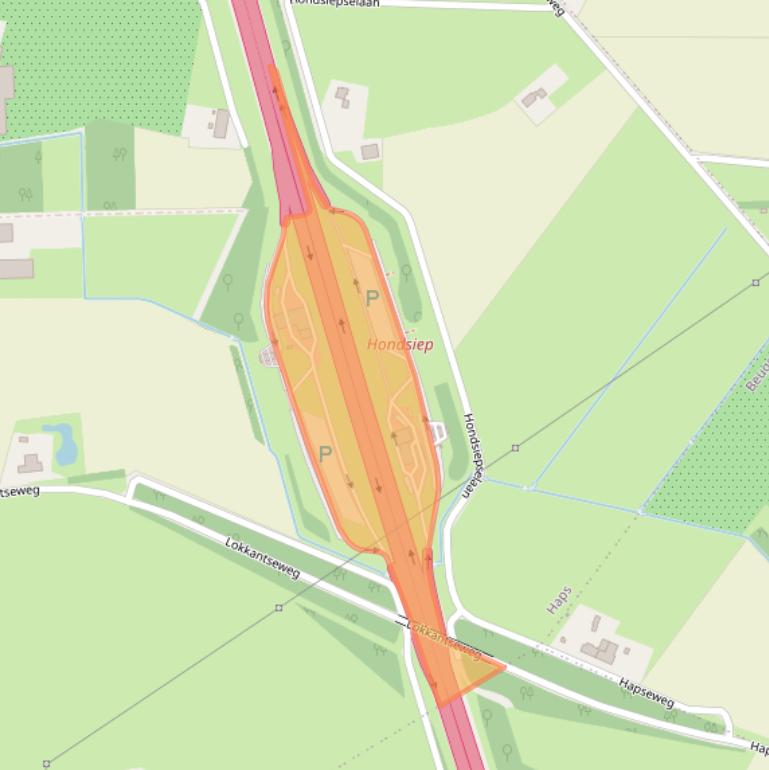 Kaart van postcodegebied 5443PZ.