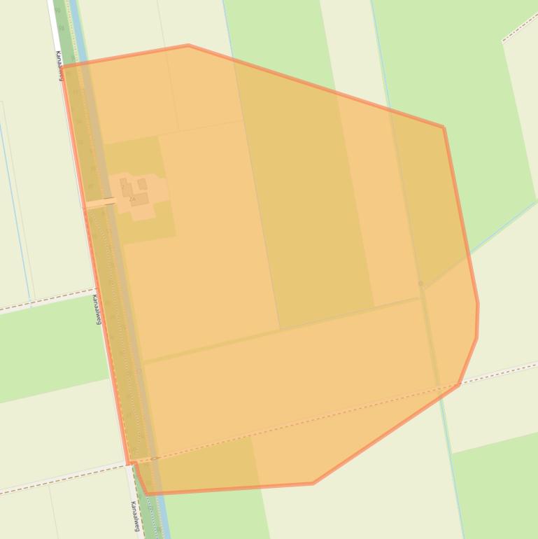 Kaart van postcodegebied 5445NE.