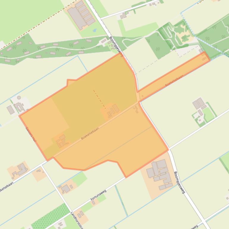 Kaart van postcodegebied 5445NG.