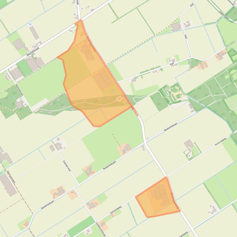 Kaart van postcodegebied 5445NK.