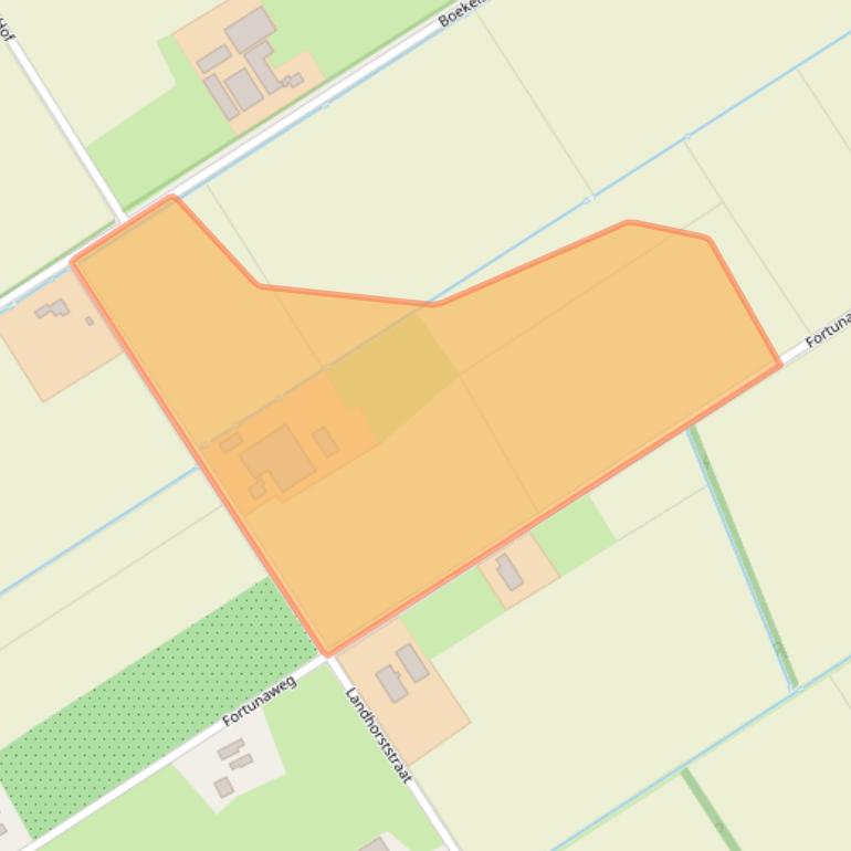 Kaart van postcodegebied 5445RC.