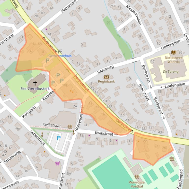 Kaart van postcodegebied 5446AN.