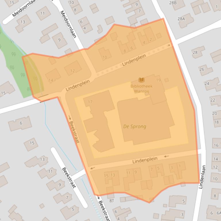 Kaart van postcodegebied 5446AV.