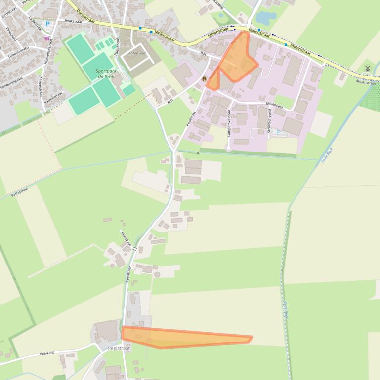 Kaart van postcodegebied 5446NA.