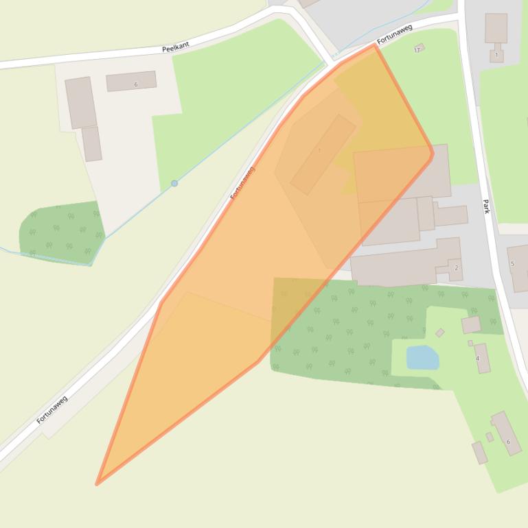 Kaart van postcodegebied 5446PG.