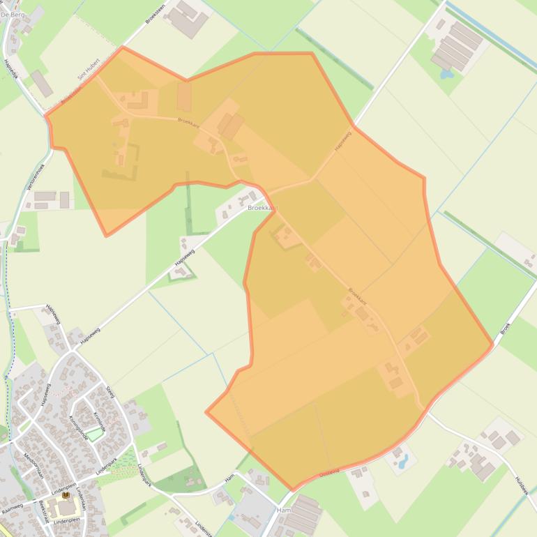 Kaart van postcodegebied 5446PN.