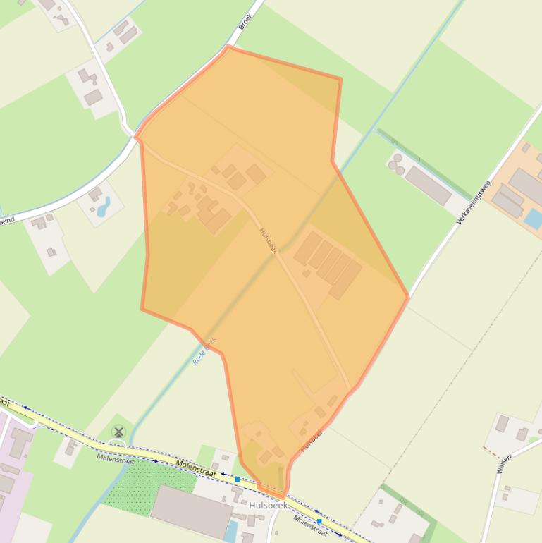 Kaart van postcodegebied 5446PR.