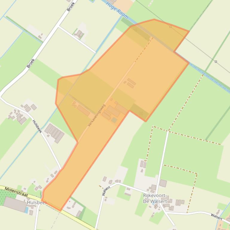Kaart van postcodegebied 5446PV.