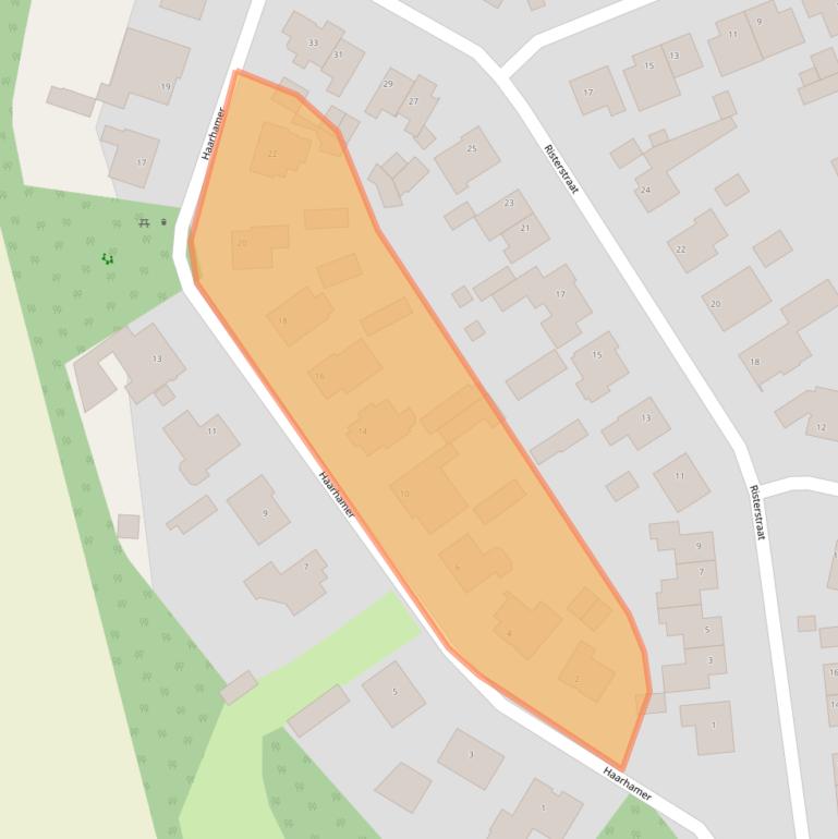 Kaart van postcodegebied 5446VB.