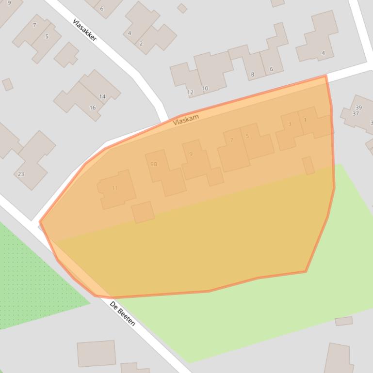 Kaart van postcodegebied 5446WT.