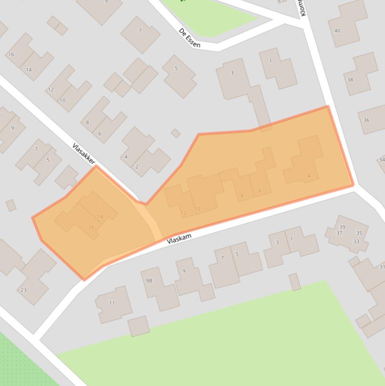 Kaart van postcodegebied 5446WV.