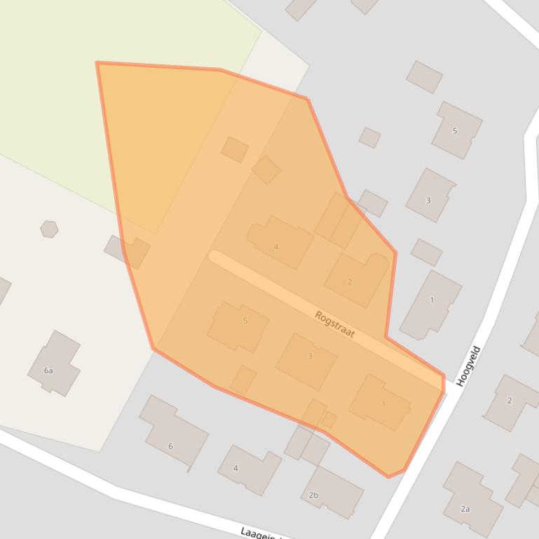 Kaart van postcodegebied 5447AJ.