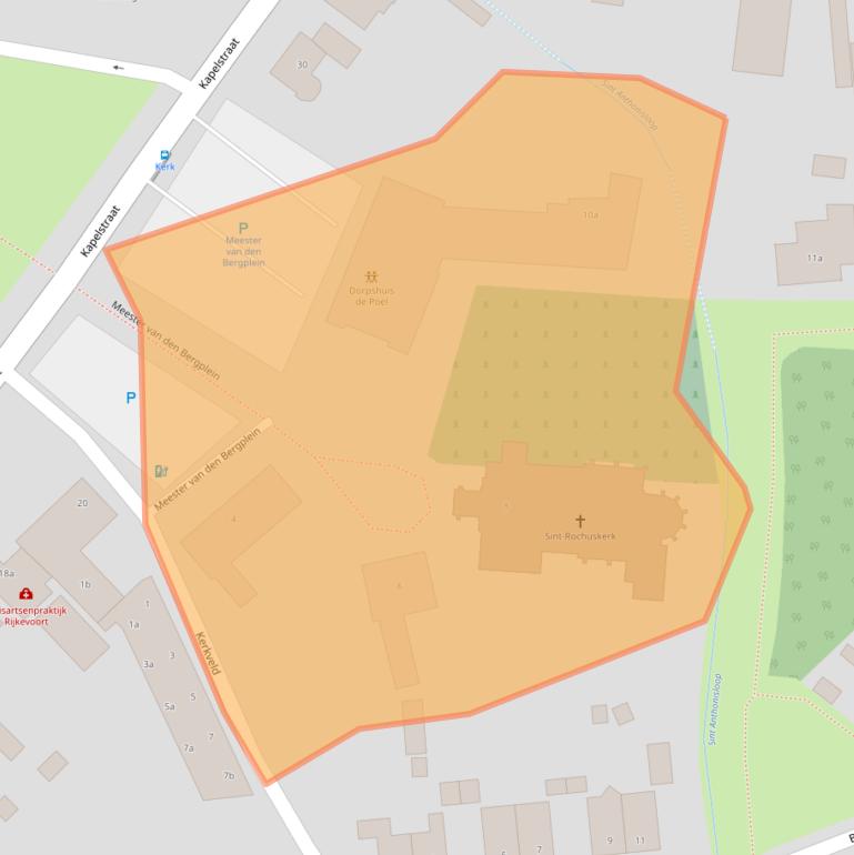 Kaart van postcodegebied 5447AW.