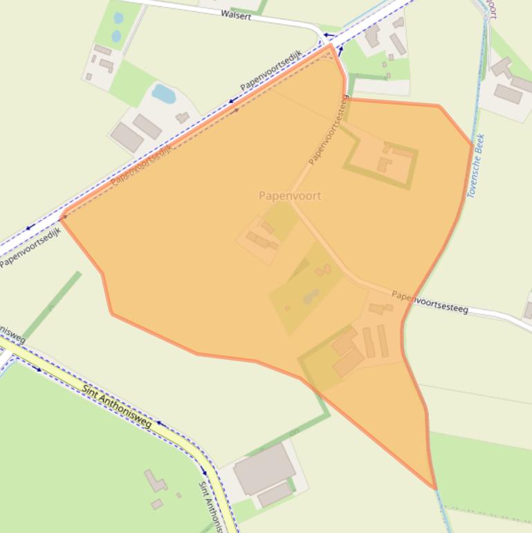 Kaart van postcodegebied 5449AB.