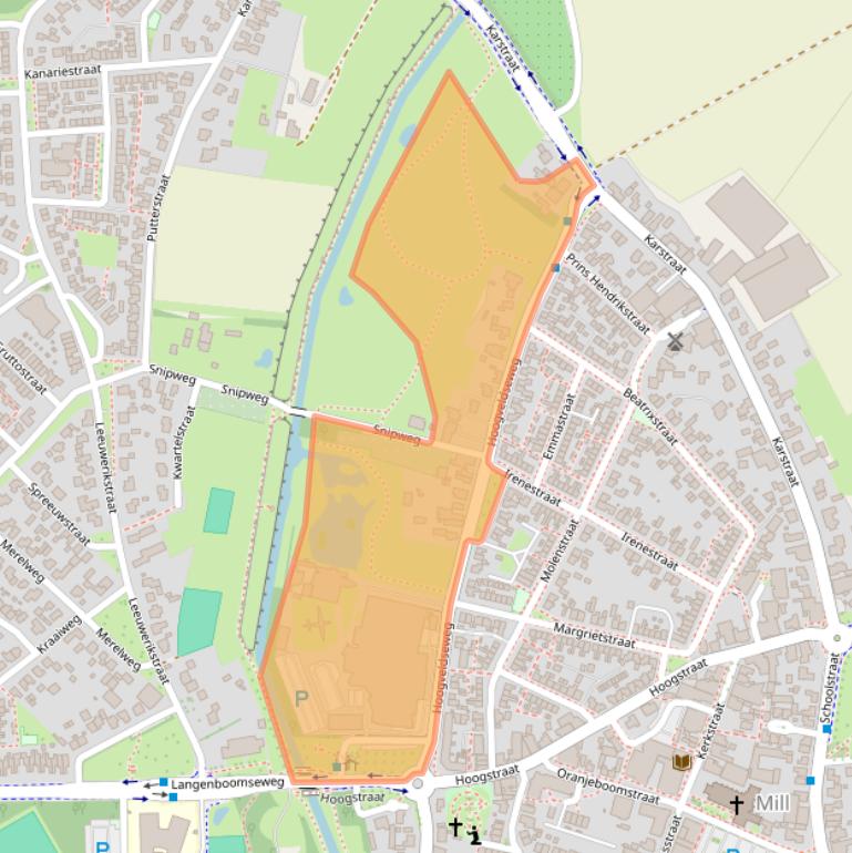 Kaart van postcodegebied 5451AA.