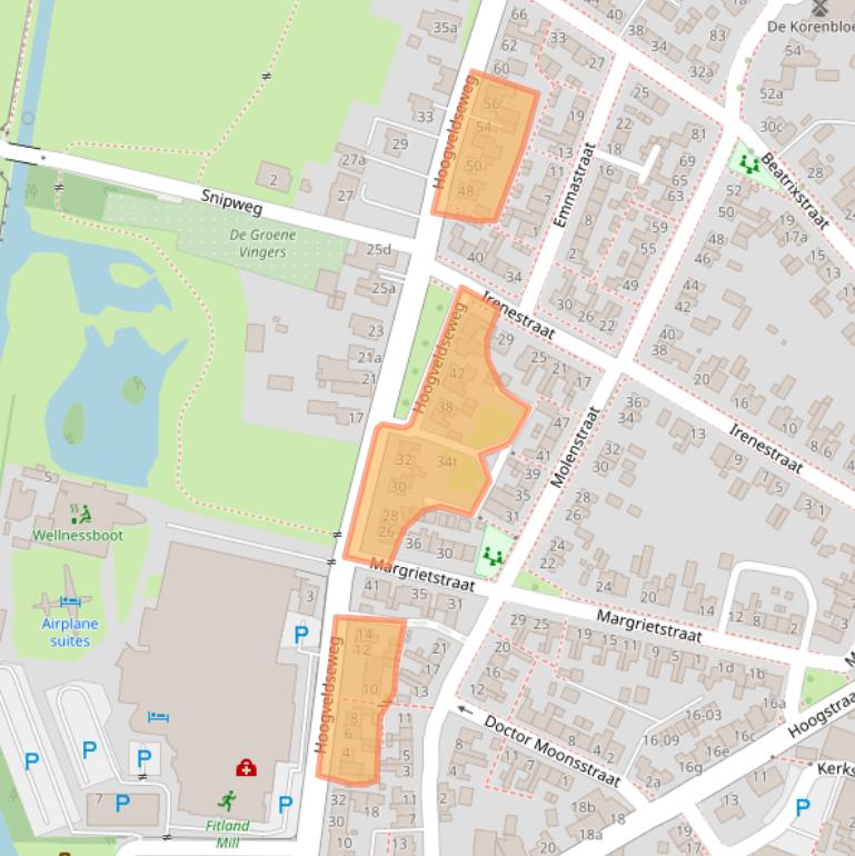 Kaart van postcodegebied 5451AB.