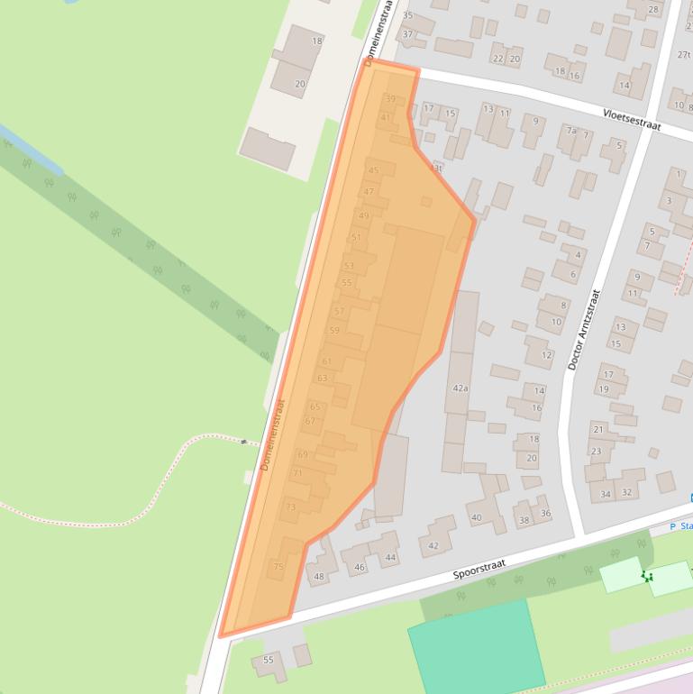 Kaart van postcodegebied 5451AE.